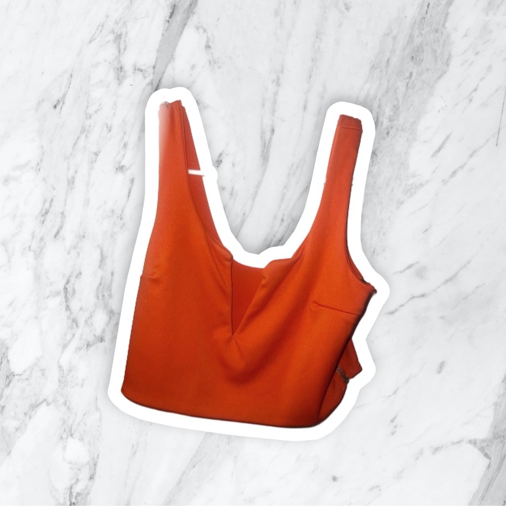 Small Orange Crop Top